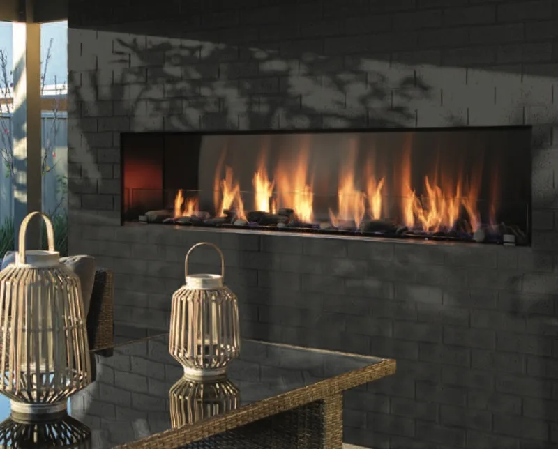 Barbara Jean See-Thru Outdoor Linear Fireplace 72"