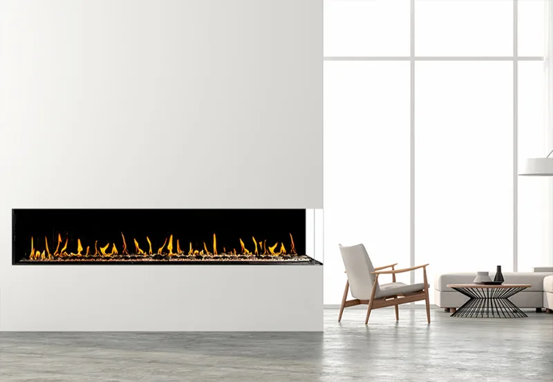 Flare Right Corner 100 with 16" Glass
