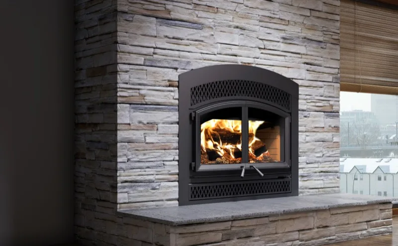 Valcourt Waterloo Arched Faceplate Wood Fireplace